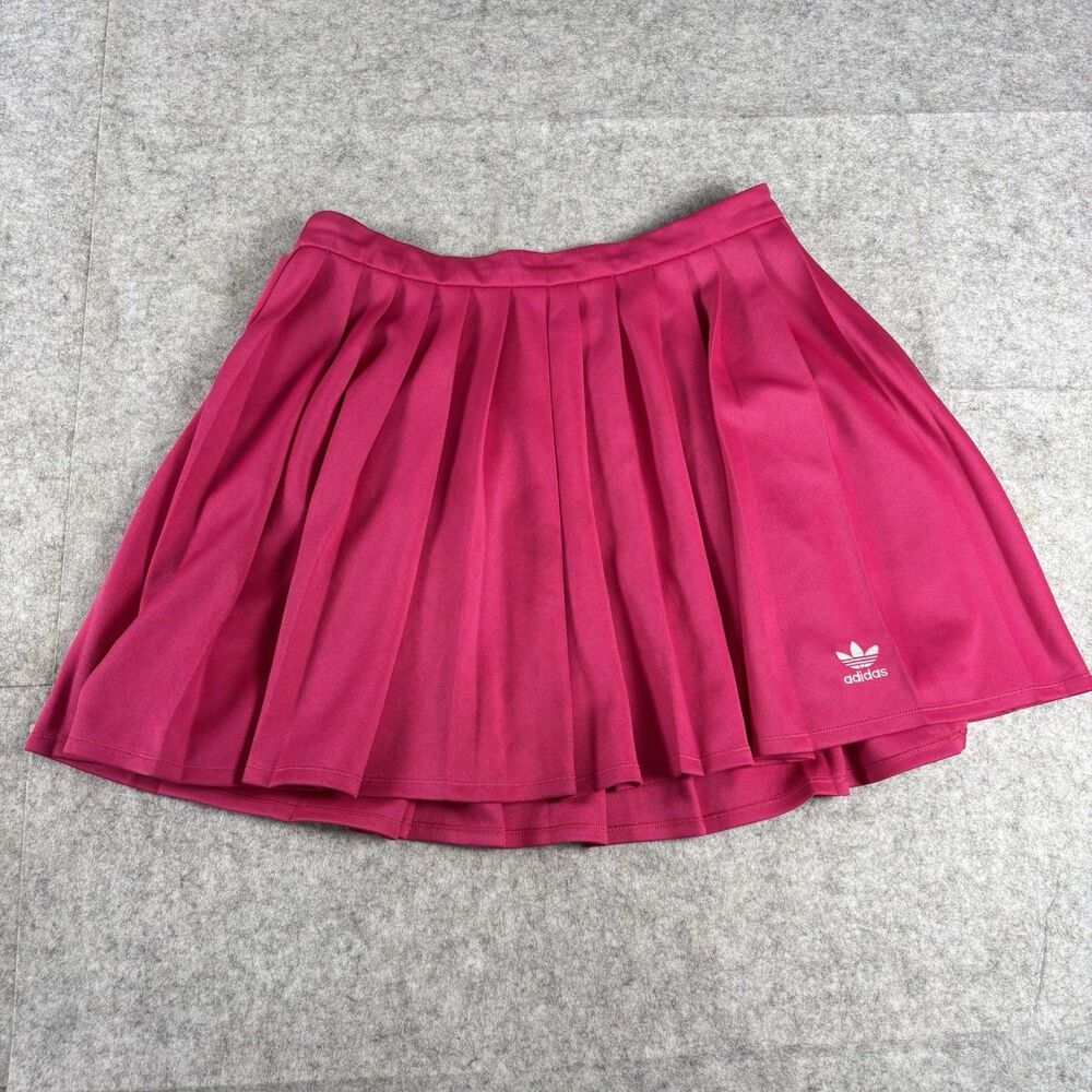 Adidas Originals Pink Pleated Tennis Skirt Womens Medium Preppy Sporty Y2K